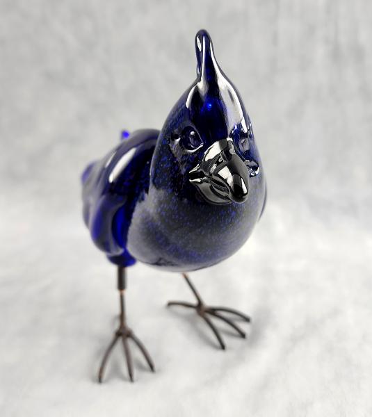 #05082420 free standing steller's jay 8''Hx10.5''L $400