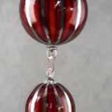 #12072405 three hanging balls LG-5.75'', Med-4.75'', Sm-4'' total length 23'' $180.00