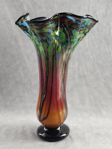 Schack#891 #05232404 sunset vase 13''Hx9''W $270