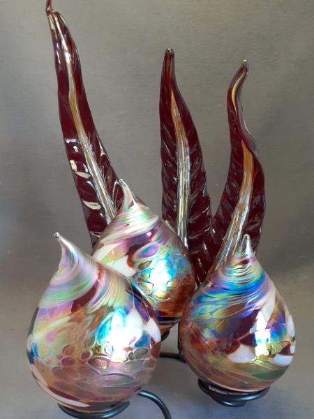 #08102302 Floats and Sea Grass Sculpture 17.5''HX10.5''WX11.5''D $450.00