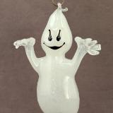 Schack#883 #09222309 GLOW IN THE DARK  hanging ghost 9''Hx4''W $150