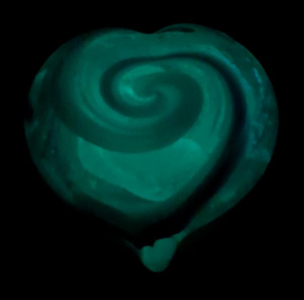 #02112501 Glow in the dark heart 1.75''HX3.25''WX3.5''L $95.00