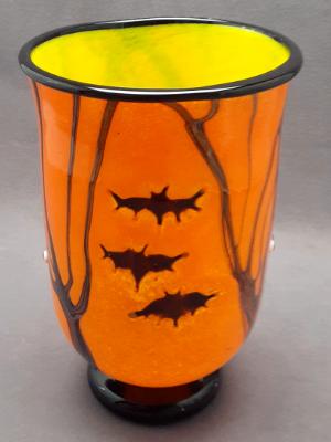  #10062301 Candy BOO vase  10''HX6.25''WX4''B $300