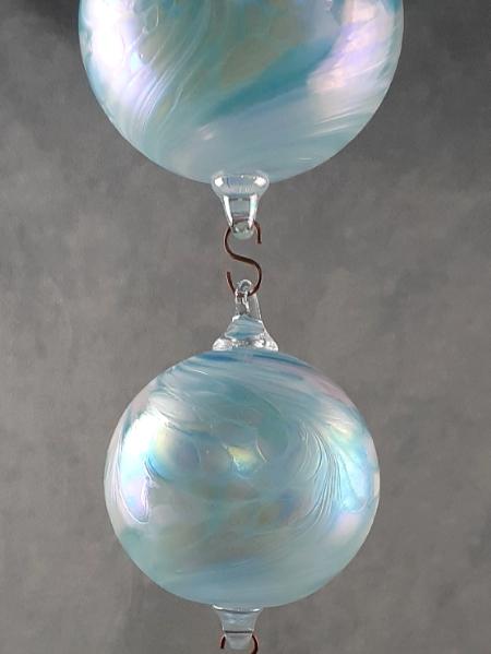 #12072409 four hanging balls Xlg-6.75'', Lg-6'', Med-5.25'' Sm-4.25'' total length 34'' $250.00