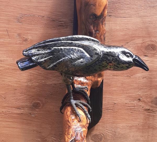 Crow wall hanging #07152401 25''HX11''WX17.5''D $800.00