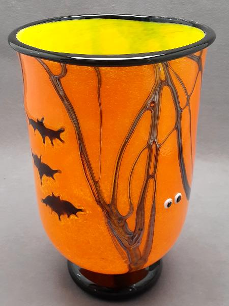  #10062301 Candy BOO vase  10''HX6.25''WX4''B $300