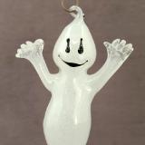 Schack#884 #09222310 GLOW IN THE DARK  hanging ghost 8.5''Hx5''W $150