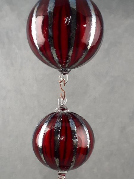 #12072407 three hanging balls LG-6'', Med-5'', Sm-3.5'' total length 22'' $180.00