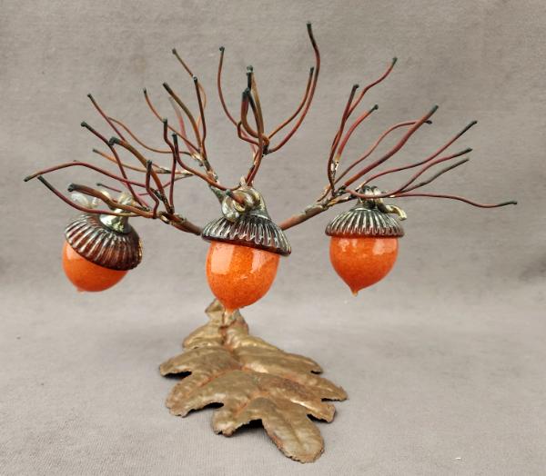 #11142305 acorn sculpture 8''H x12''W x 7''L $350