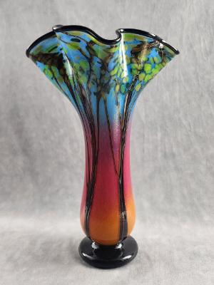 #05232405 sunset vase 15''Hx9.5''W $280