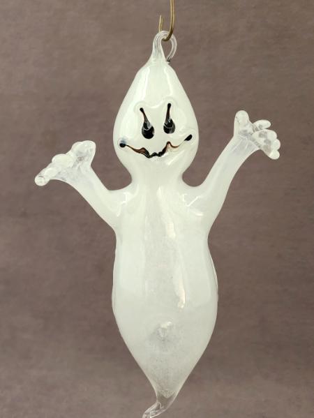 Schack#882 #09222311 GLOW IN THE DARK  hanging ghost 8.5''Hx5''W $150