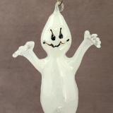 Schack#882 #09222311 GLOW IN THE DARK  hanging ghost 8.5''Hx5''W $150