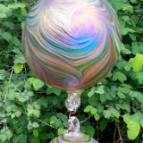 #05192501 3 Ball Hanging Sculpture Starry Night design Iridised LG-6.5'' Med-5'' Sm-3.75'' $250.00