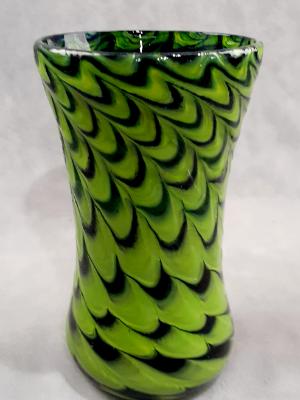 #01072602 Drinking glass SeaHawk colors 6''HX3.5''W $70.00