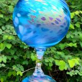#05082508 3 Hanging Ball Sculpture Iridised LG-6.5'' Med-5.75'' SM-4.5'' 24'' long $200.00