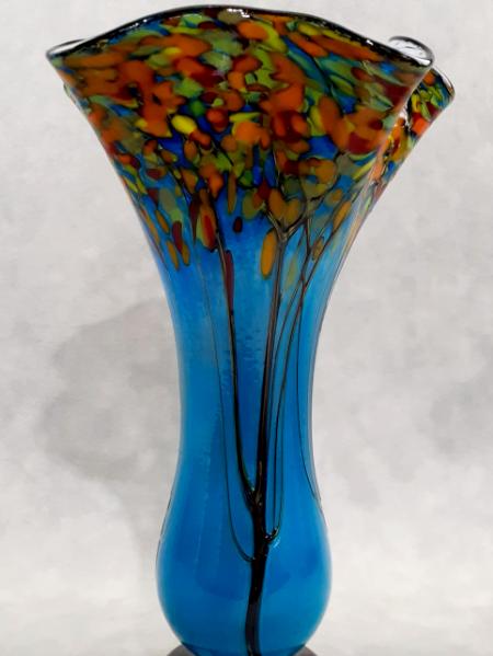 #895 #10012504 Fall Tree Vase 11.75''HX7.25''WX3.5''B $200.00