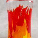#07122509 Drinking Glass Fire Design 5.5''HX3.18''W $80.00