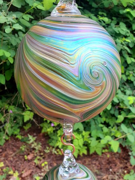 #05192501 3 Ball Hanging Sculpture Starry Night design Iridised LG-6.5'' Med-5'' Sm-3.75'' $250.00