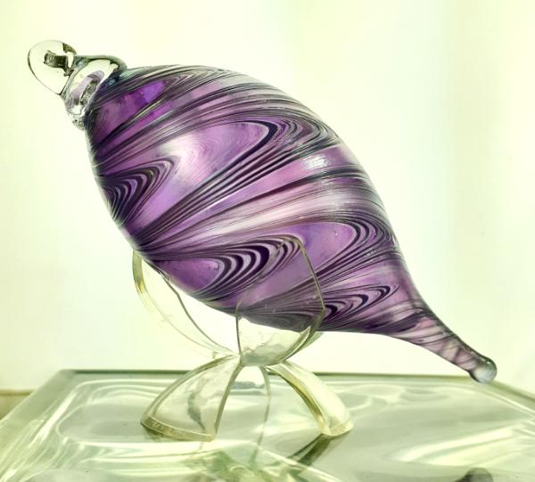 #01072611 Icicle Ornament Purple colors Iridised 7''LX2.5''W $65.00 (2)