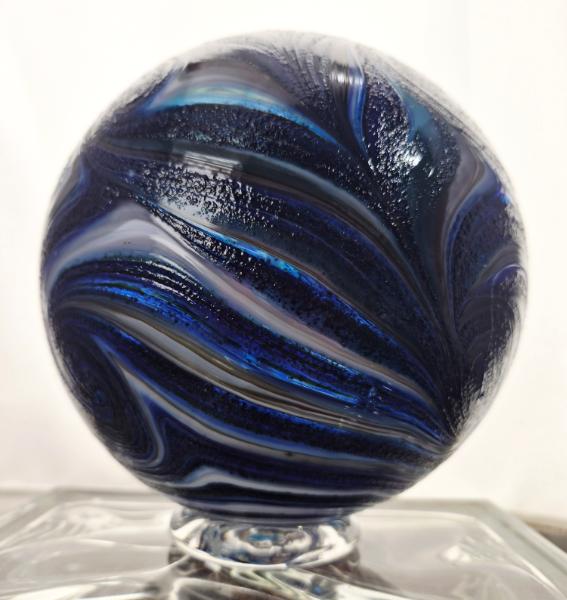 #09012607 Glass Float Starry Night Design 6.25''  $80.00