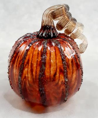 #09062512 Sm Pumpkin 3.5'' silvered $40.00