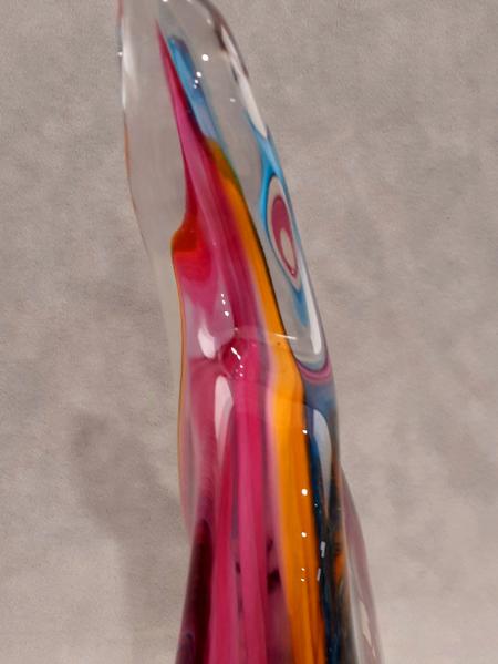 #11242512 Solid Sculpture 9''HX4.25''WX2.25D Rainbow design $150.00