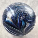 #09012607 Glass Float Starry Night Design 6.25''  $80.00